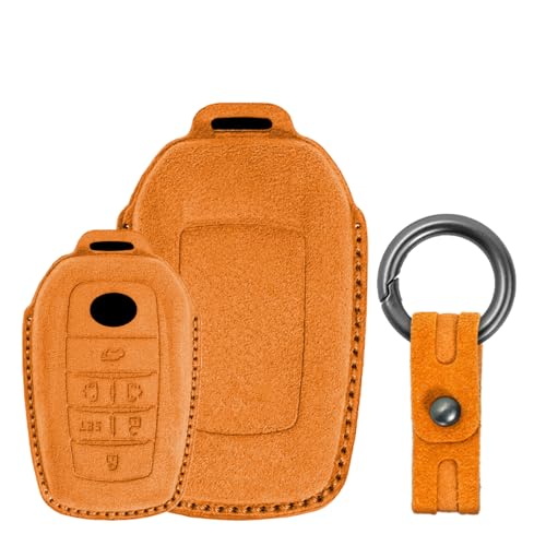 Étui de clé de voiture en daim anti-rayures pour réparer coque usée clé Toyota Alphard 6 boutons