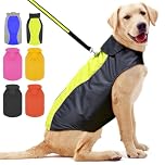 YFbrite Waterproof Dog Coat - Lightweight Pet Raincoat | Adjustable Warm Jacket | Dog Cloth for All Breeds Sizes (Green, Large)