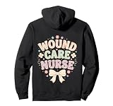 Wound Care Nurse Patchwork Floral Coquette Bow Registered Pullover Hoodie