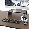 GRIFEMA Wood Monitor Stand Riser with Smartphone Holder, Laptop Desk Stand, Cable Management for Computer, Notebook, iMac, 1 Tier GB1052-1 #4