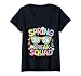 Women's Spring Break Squad 2026 Friends Family Matching Squad V-Neck T-Shirt