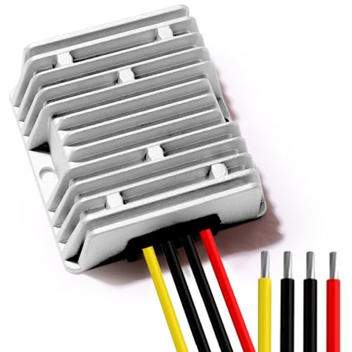 Wandler 24V zu 12V 30A 360W, Spannungswandler 24 auf 12 Volt mit Quick-Connectorkabel – für Golfwagen, Leichtlastwagen, DC15-40V Eingang