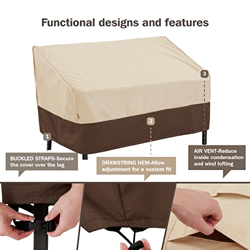Loriano Patio Furniture Cover Set, 4 Piece Outdoor Furniture Cover Waterproof, 600D Heavy Duty Lawn Patio Set Covers #TOP5