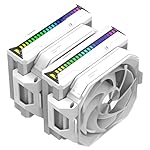 ALSEYE W700 Pro CPU Cooler Dual-Tower 290W TDP PWM 7 Heat Pipes Copper Bottom Air Cooler ARGB Voice-Activated Synchronized Rhythm Light Cover Koala Fans LGA1700/1200/2011/2066 AM5/AM4 (White)