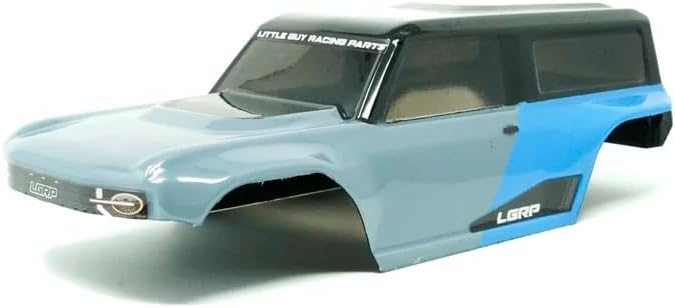 LGRP R-Factor Body for 1/24 and 1/18 RC Cars, Universal Fit for Most Vehicles Recommended Stock Gladiator, Clear with Sticker Sheet