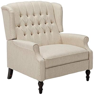Great Deal Furniture Salome Oversized Tufted Fabric Push Back Recliner from Great Deal Furniture