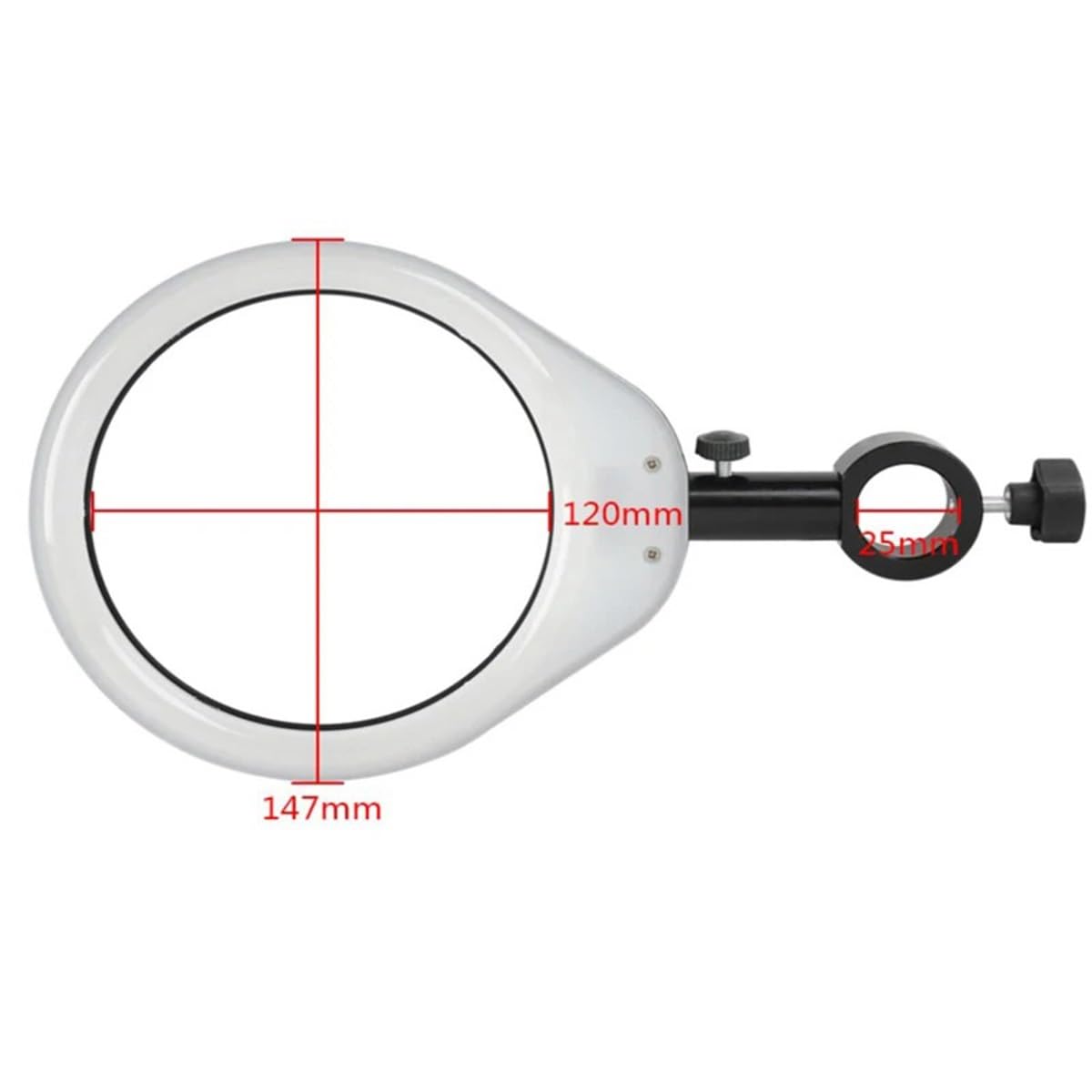 Microscope Microscope Illuminators 90mm/120mm SMD Adjustable Ring Side Illuminator Lamp Fill Light 38pcs LED for Video Camera Microscope Illumination(120mm)