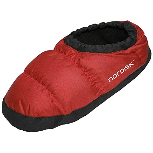 Nordisk Unisex Mos Daunenschuh, Rot, Large EU