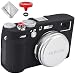 Produktbild Silikon-Schutzhülle Kameratasche Rubber Case Schutzhülle für Fuji Fujifilm X100V + Auslöseknopf (schwarz)