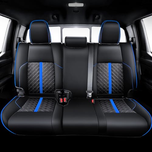Image of Leather Seat Covers Custom Fit for Tacoma Gen 4th (2024-2026) Double Cab | Custom Fit for SR, SR5, TRD PreRunner, TRD Sport, TRD Off-Road, Limited, Trailhunter - Fully Covered - Fit Like a Glove