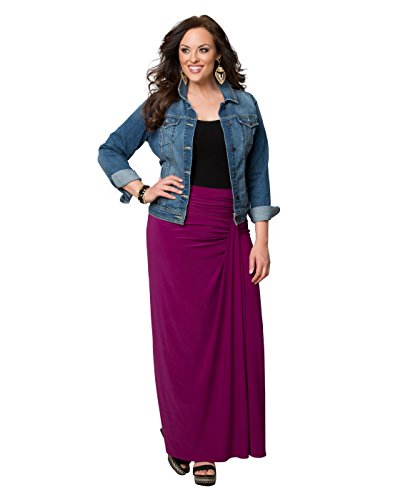 Kiyonna Women's Plus Size Jetsetter Maxi Skirt