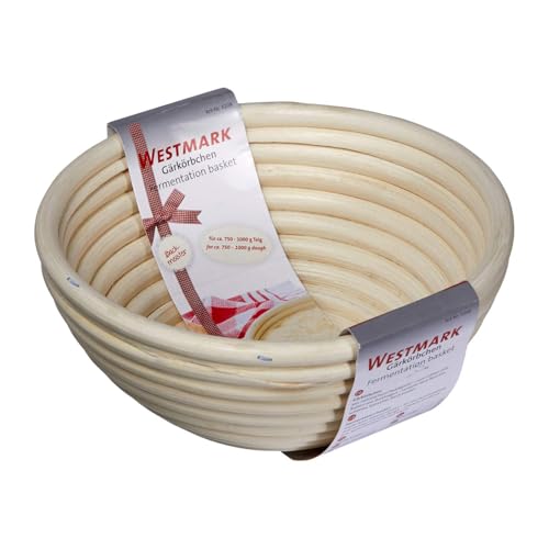 Foto von Westmark Gärkörbchen, Für 750-1000g Brotteig, Rund, Durchmesser: 17,5 cm, Peddigrohr, Hellbeige, 32082270