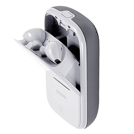 Lexon - Écouteurs sans Fil TWS 2-en-1 avec Enceinte Bluetooth intégrée - Gris