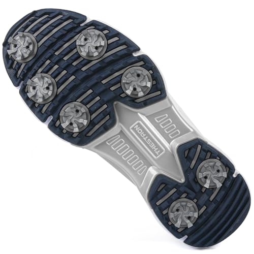 THESTRON Professional Men Waterproof Spikes Golf Shoes Sports Sneakers Male Golf Footwears New Zipper Men's Spikes Golf Shoes Man Non-Slip Walking Sneakers Slip-on Casual Golf Shoes2