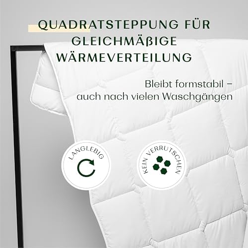 DORMUS Winterbettdecke 155x220 Cm – Extra Warm & Atmungsaktiv – Öko-Tex Zertifiziert – Von Schlafexperten Entwickelt – Made In EU