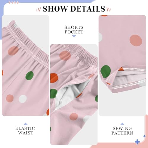 ZZKKO Confetti Christmas Birthday Polka Dots Boys Pants for Kids Jogger Pants with Pockets S-XL4