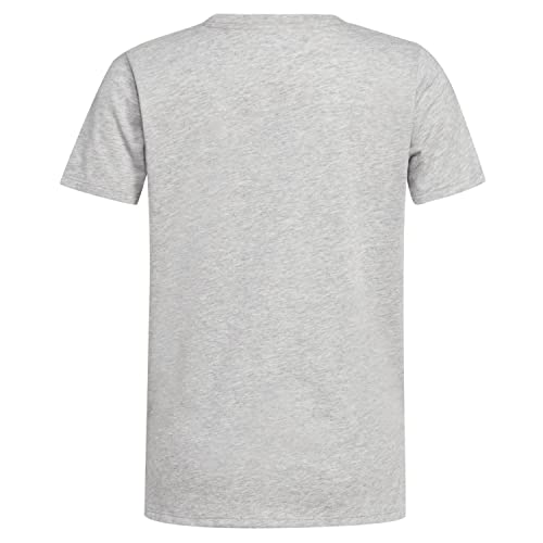 adidas Girls Short Sleeve Scoop Neck Tee 22 T Shirt, Grey Heather with Gradient Multicolor, Large2