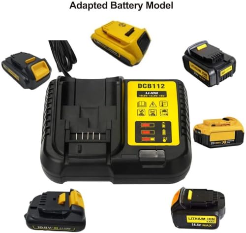 Estación de carga DCB112 de repuesto para baterías de litio de 10.8V a 18V 5