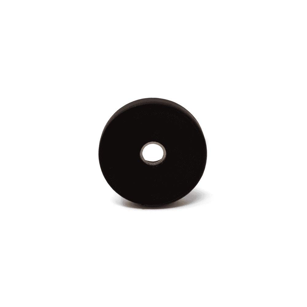 Rubber Coated N42 Neodymium "2 Pole" Pot Magnet for Securing Items in a Shear Position or for Holding Doors and Gates Open - 31mm dia x 6mm thick - Pack of 10