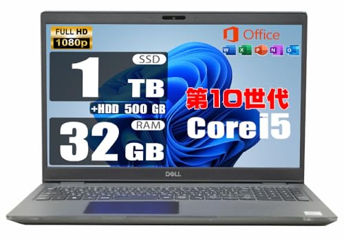 �y�����ςݕi�z ��10���� Core i5 10210U / ������ 32GB / SSD 1TB + HDD500GB / MS Office 2019 / �t��HD/�e���L�[/web�J����/WiFi/���w�h���C�u�񓋍�/Windows 11 / �I�t�B