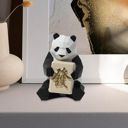Statue panda résine pour décorer un bureau moderne et salon stylé - 7
