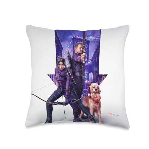 Coussin Marvel Hawkeye oreiller décoratif multicolore Kate Clint Pizza Dog