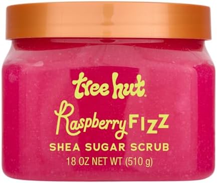 Amazon.com : Tree Hut Raspberry Fizz Shea Sugar Scrub, Exfoliating ...