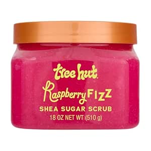 Amazon.com: Tree Hut Raspberry Fizz - Exfoliante de azúcar de karité ...