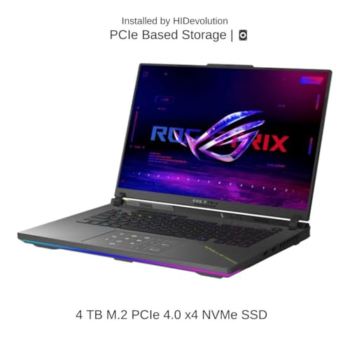 Image of HIDevolution [2025] ASUS ROG Strix G16 G614PP 16 inch FHD+ 165Hz IPS-Level, 2.4 GHz Ryzen 9 8940HX, RTX 5070, 96 GB DDR5 RAM, 4 TB PCIe SSD, Windows 11 Home
