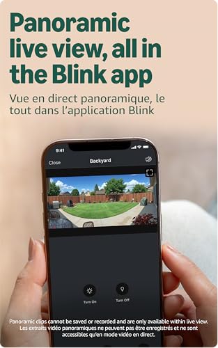Blink Arc – Plug-in Panoramic Vision [Plus Subscription required], 180° coverage, Mini 2K+ dual-camera security, single power source – 2 cameras (Black)