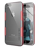 iPhone 6S Plus Case, Ghostek Cloak Series for Apple iPhone 6 Plus Slim Protective Armor Case Cover | Tempered Glass Screen Protector | Aluminum Frame | TPU Shell Exchange (Red)