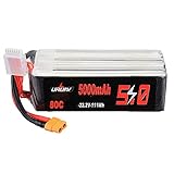 Dimensioni: 60 * 43 * 135mm KINGDUO 22.2V 5000Mah 80C 6S Lipo Batteria Xt60 Spina Per Rc Drone