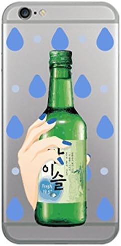 Amazon Co Jp 3色のオシャレ愛らしくかわいい壁紙韓国の有名な伝統焼酎と水滴レタリングラブリークリアデザインパターンiphone Galaxy透明シリコンゼリーtpuスマホケース Ba 3 75 Iphone X 2 Blue 並行輸入品 家電 カメラ
