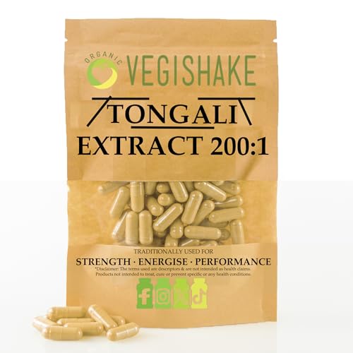 Malaysian TongAliBoost Supplements 200:1 Extract High Strength for Men | Saponins Supplement | Concentrated Extract Formula | Natural T Supplement for Men (60 Capsules)