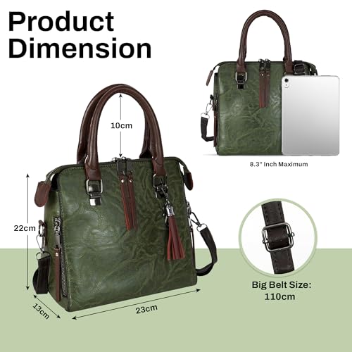 Image of Storite Women's Small Satchel Handbag for Women | Satchel Bag for Work | Ladies Purse | Stylish Shoulder Bag | Gift For Women | Timeless | Birthday /Wedding Gift for Wife /Sister /Mother