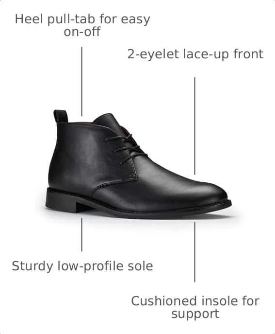Image of Ferro Aldo Men's Chukka Boots | Classic Dress, Casual & Sneaker Styles | Lace-Up Ankle Boot for Work & Everyday Wear