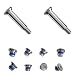 QNINE Replacement Screws Set for MacBook Air 13 inch A1369 A1466 2010 to 2017, 10pcs Unibody Bottom Case Cover P5 Pentalobe Repair Replacement Notebook Laptop PC Computer Screw