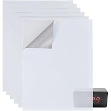 BENECREAT 7 Sheets LED Light Blocking Stickers, 6.7x5.1 Inch White Adhensive Light Filters, Light Dimming Sheets, Blackout Light Stickers for Electronics, Alarm Clock, Radio, Cable Box, Monitor