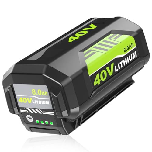 Fhybat 1 Pack Upgraded to 8000mAh Replacement for Ryobi 40V Battery(Green)