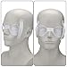 4 Pieces Eye Plastic Plastic Eye Ventilated Plastic Eye Coverings Transparent Eye Protections Breathable Eye Care Supplies for Men Women to Prevent Sand, Small Gravel