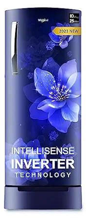 Whirlpool 207 L 4 Star Icemagic Pro Inverter Direct-Cool Single Door Refrigerator (230 IMPRO ROY 4S INV SAPPHIRE MULIA-Z, Blue, Base Stand with Drawer, 2023 Model)