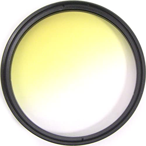 BeMatik - Filtro Fotografico a Colori graduale Giallo per Obiettivo da 67 mm