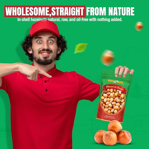 Hazelnuts (Filberts) In Shell, Raw - We Got Nuts (4LBS.)