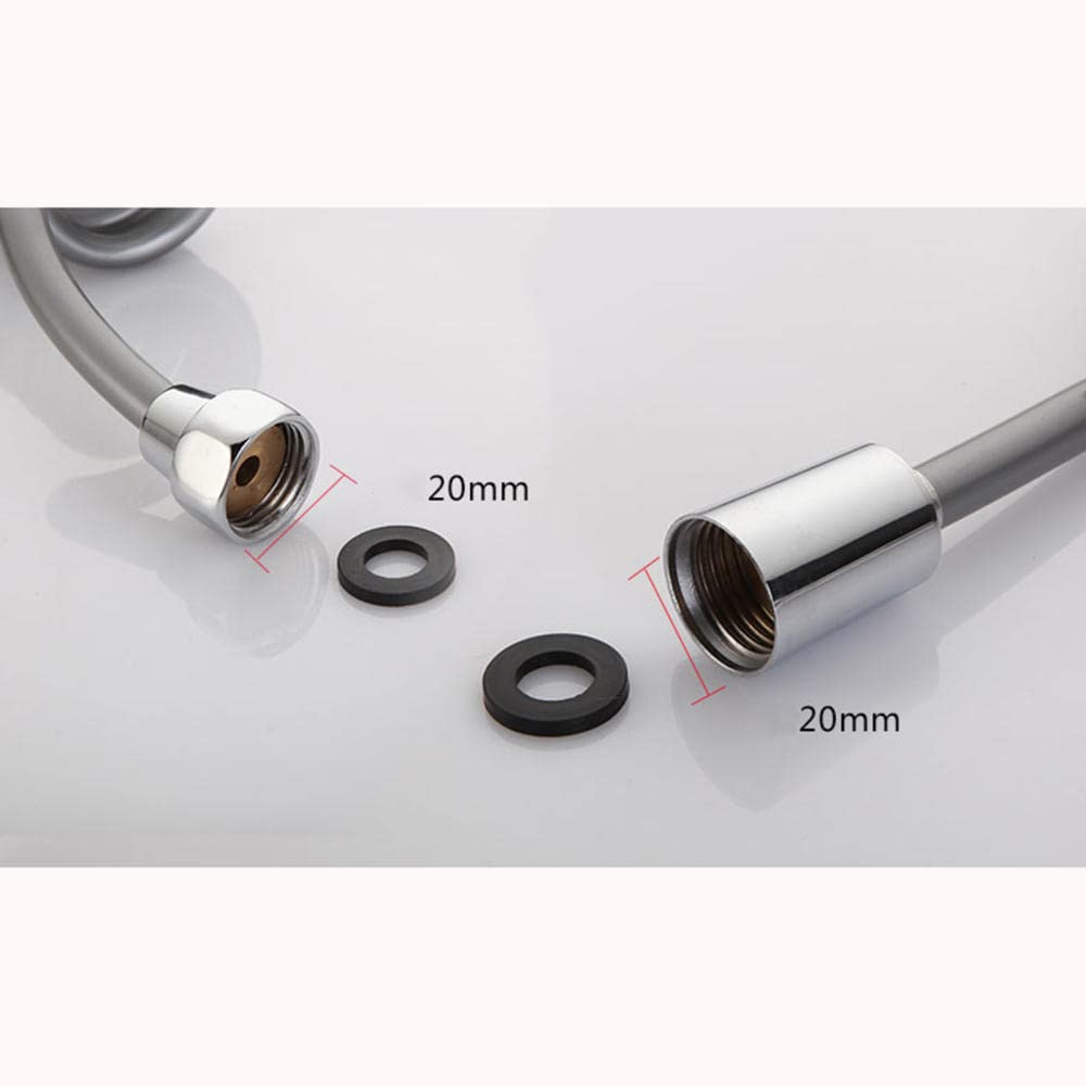 manguera ducha bidet manguera ducha 3 metros manguera ducha gris tubo ducha extensible Manguera de ducha flexible Anti-torsión para bidé de baño (gris)-3m