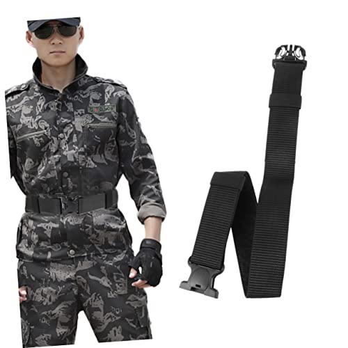 Unisex 100x5.5x0.3cm Outdoor Belt Army Belt with Plastic Buckle for Field Operations4