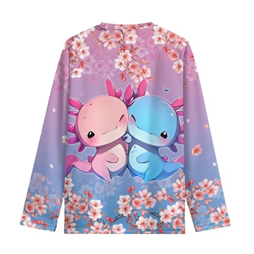 Image of Long Sleeve Shirts for Girls Winter Tops 3-16t Cartoon T Shirts for Fall Clothes