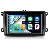 SIXWIN 4G+64G Android 13 Car Stereo for VW Volkswagen Seat Golf Passat Jetta Beetle Tiguan Touran EOS 7 Inch Touch Screen with CarPlay Android Auto UI GPS WiFi FM SWC Shot Cut Backup Camera - Image 1