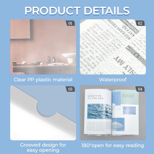 Image of M&G 10 Pack Clear Report Covers with Sliding Bar 5mm