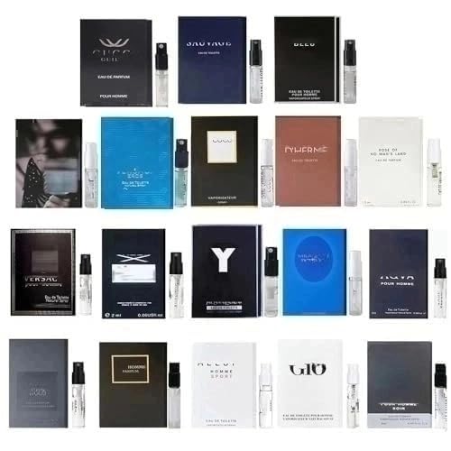 Vrears Men's Cologne Sampler Set Designer Brand Fragrance Travel Perfumes Explore High-end Scents (18PCS)