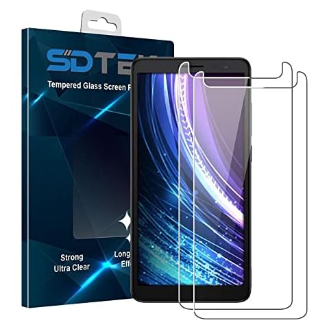 SDTEK Tempered Glass Screen Protector for Alcatel 1B (2022) Cover